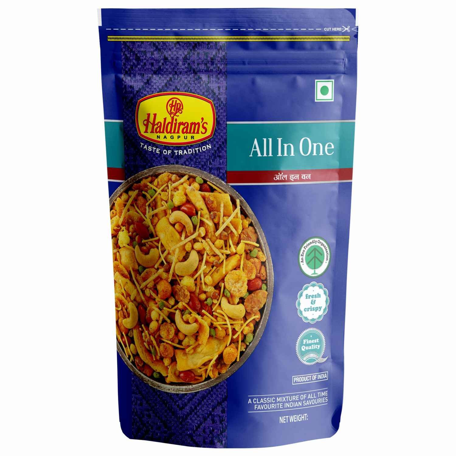 Haldiram All In One 400 Gm - Pack of 30