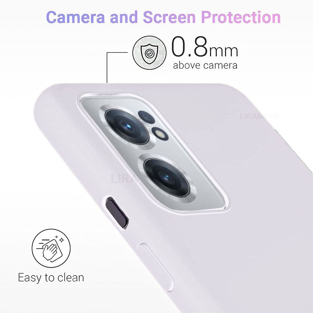 LIRAMARK Liquid Silicone Soft Back Cover Case for OnePlus Nord CE 2 5G / 1+Nord CE 2 5G