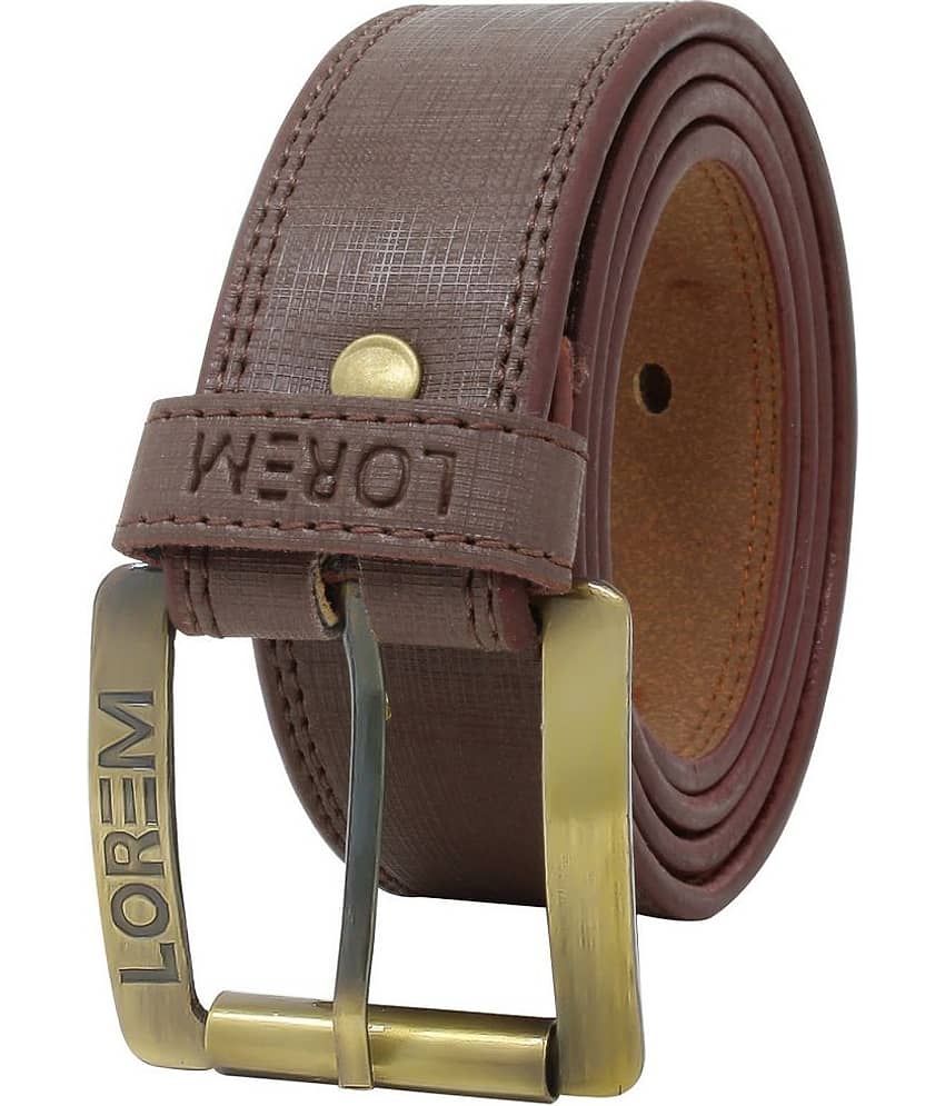Lorem - Black Faux Leather Men's Casual Belt ( Pack of 1 )