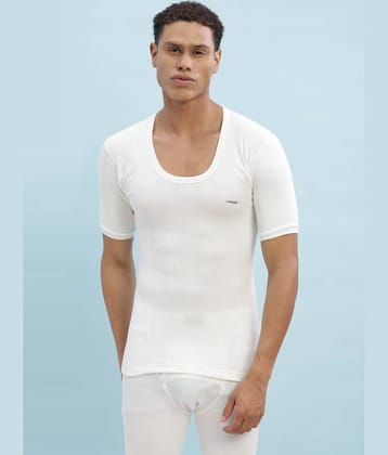 Dollar Ultra Pack of 1 Cotton Blend Thermal Tops For Men's ( Off-White )