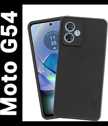 VAKIBO Plain Cases Compatible For Rubber Moto G54 ( Pack of 1 )
