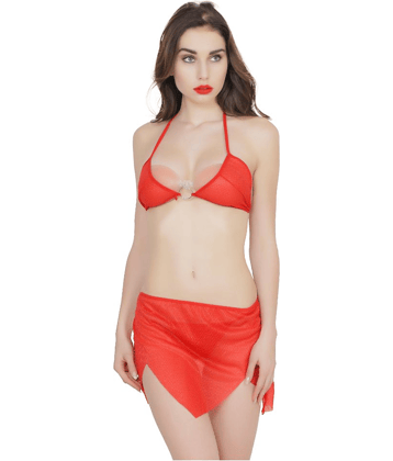 D Naked Lycra Baby Doll Dresses With Panty