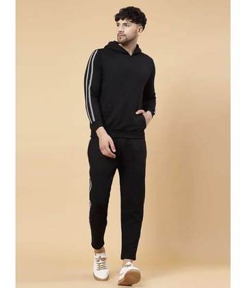 Rigo - Black Fleece Regular Fit Men''s Tracksuit ( Pack of 1 ) - None