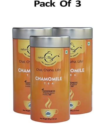 nature Chai Chamomile Tea Loose Leaf 50 gm Pack of 3