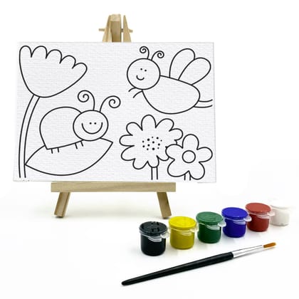 The Talking Canvas Diy Canvas Painting Kit for Kids - Multiple Designs-Garden