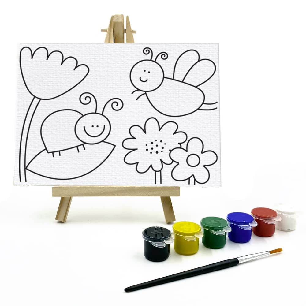 The Talking Canvas Diy Canvas Painting Kit for Kids - Multiple Designs-Garden