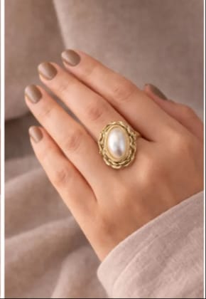 Anti Tarnish korean Ring