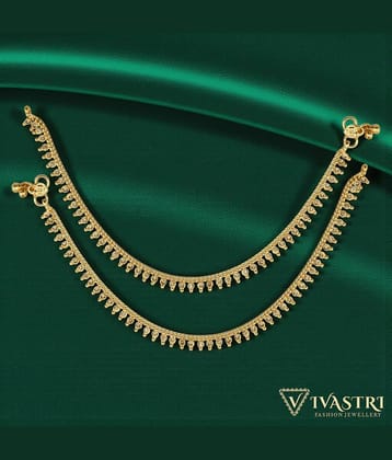 VIVASTRI Gold Anklets ( Pack of 1 )