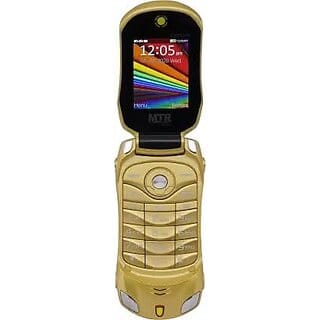 MTR CAR Shaped (Dual SIM, 1.77 Inch Display, 1100mAh Battery, Gold)
