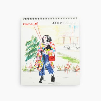 Camel Sketch Book - 140Gsm And 270Gsm (Available In Multiple Sizes)-140gsm / A3 / 1129201025
