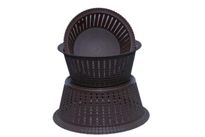 3 pcs brown basket set