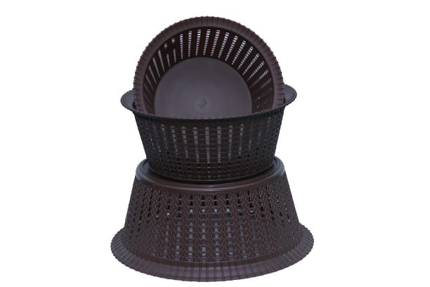 3 pcs brown basket set