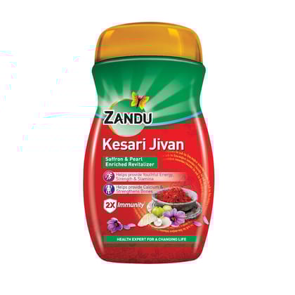 Zandu Kesari Jivan  Ayurvedic Immunity Booster for Adults and Elders, Builds Energy, Strength & Stamina, Strengthens Bones, Enriched Revitalizer, 900g