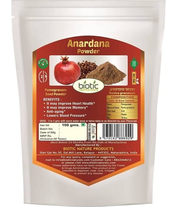 Biotic Anardana (Pomegranate) Powder 100 gm