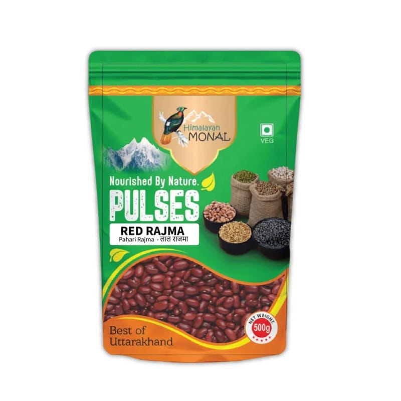 G.I Tagged Munsyari Red Rajma / No Overnight Soak – 1Kg | by Himalayan Monal