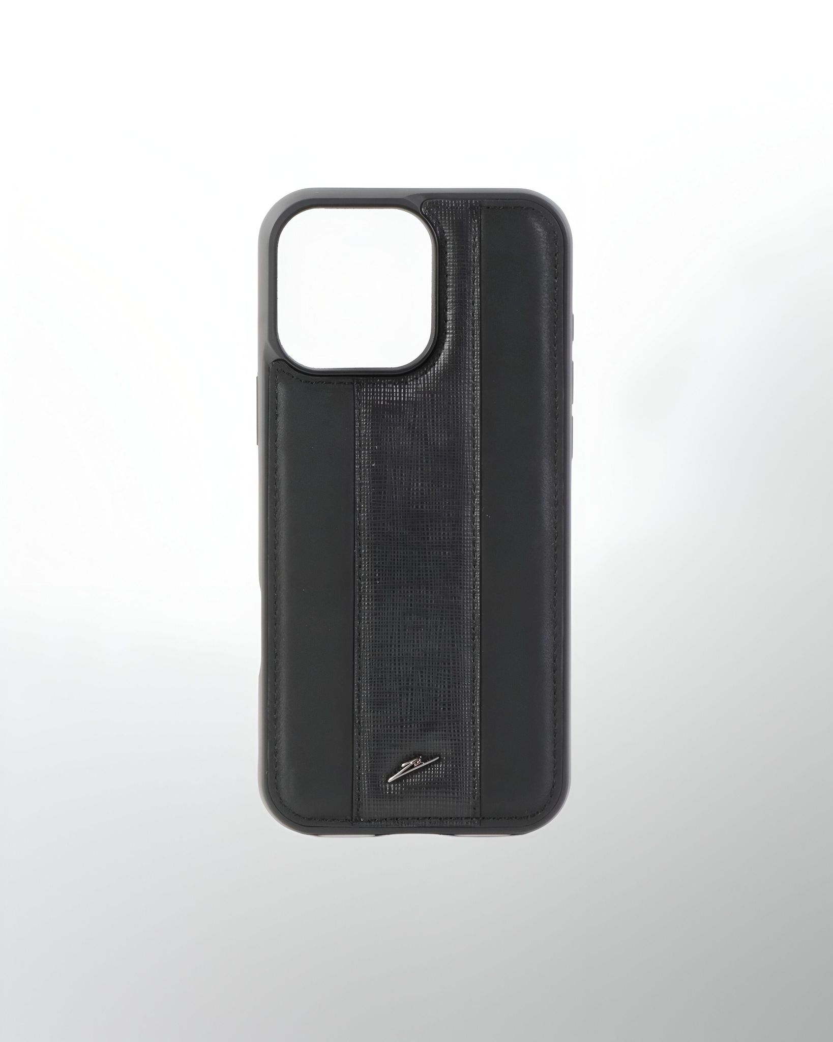 iPhone 16 Series Leather Case with MagSafe (Sporty Black)-iPhone 16 Pro