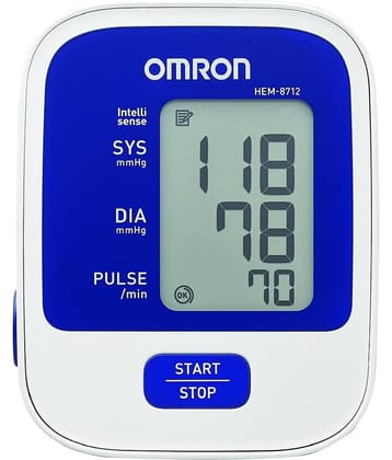 Omron 8712 Automatic Blood Pressure Monitor (White and Blue)