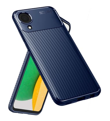 Aramid Fibre Series Shockproof Armor Back Cover for Samsung Galaxy A03 Core, 6.5 inch, Blue