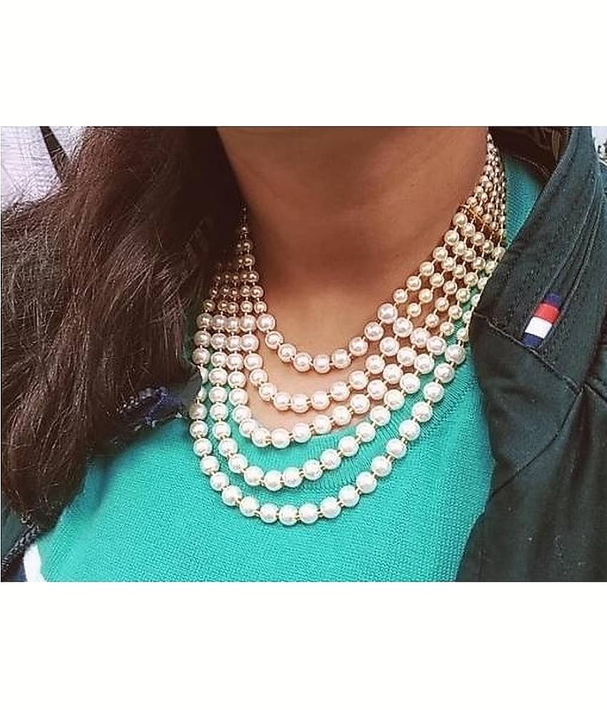 Samridhi DC Silver Alloy Necklace Set ( Pack of 1 )