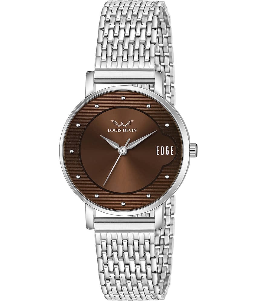 LOUIS DEVIN Silver Metal Analog Womens Watch