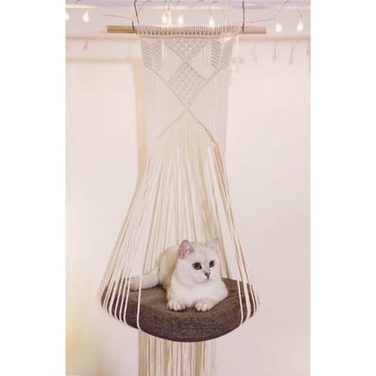 Handcrafted Macrame Cat Swing Cum Dog Swing-Without Gaddi