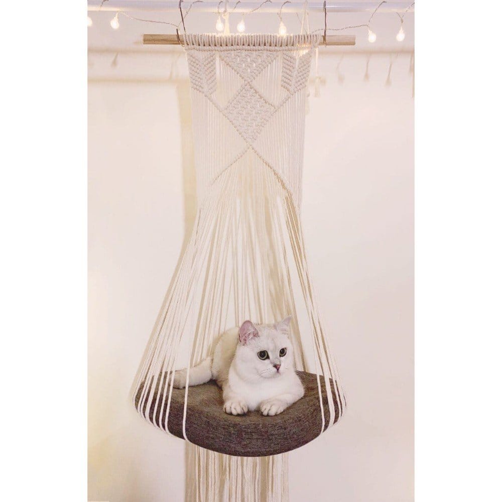 Handcrafted Macrame Cat Swing Cum Dog Swing-Without Gaddi
