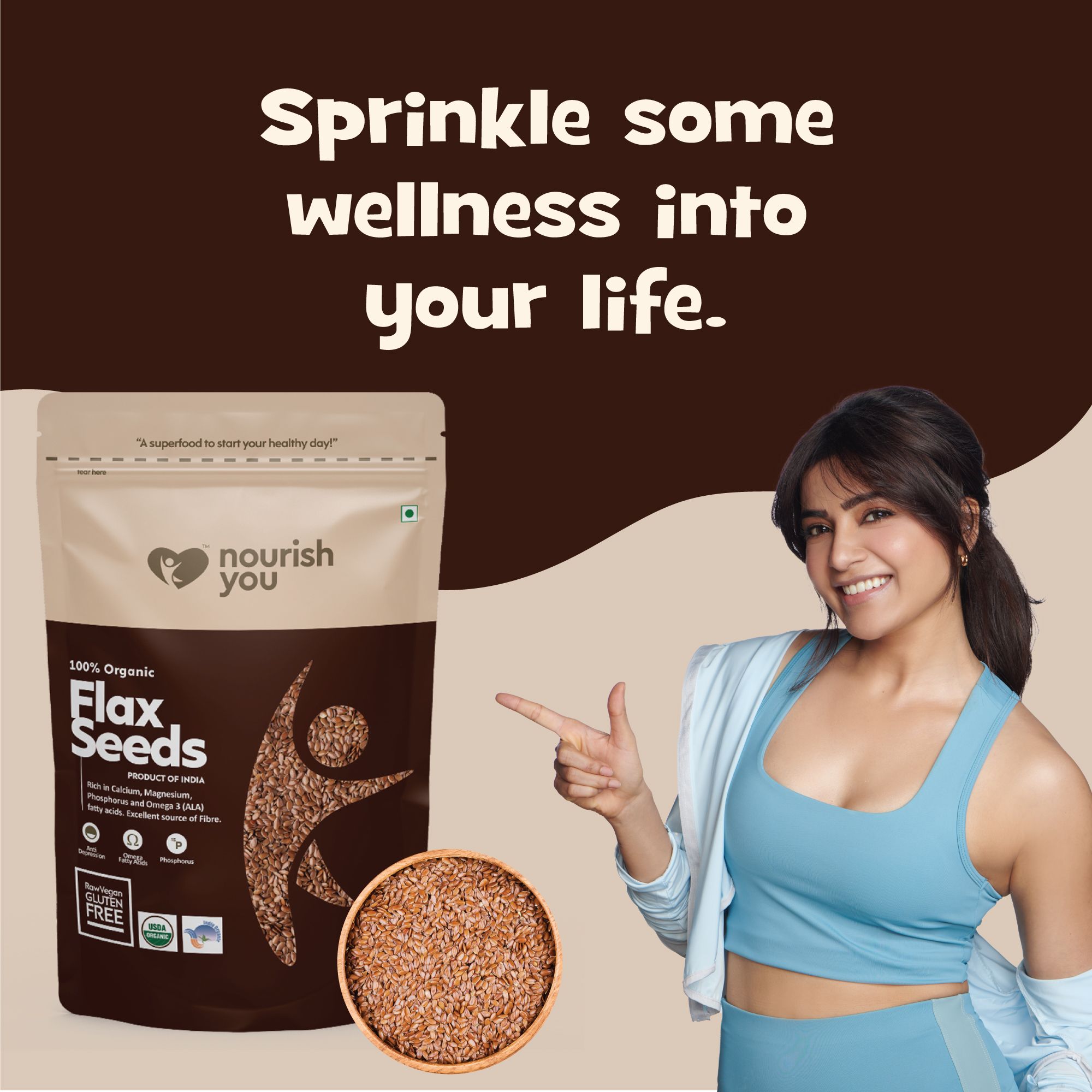 Raw Flax Seeds 1000 G