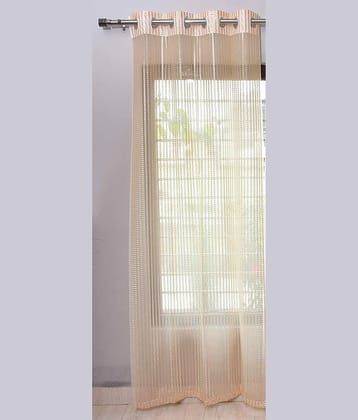 Tanishka Fabs Others Semi-Transparent Eyelet Window Curtain 5 ft Single -Maroon