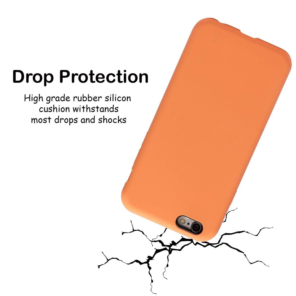 LIRAMARK Liquid Silicone Soft Back Cover Case for Apple iPhone 6 / 6S