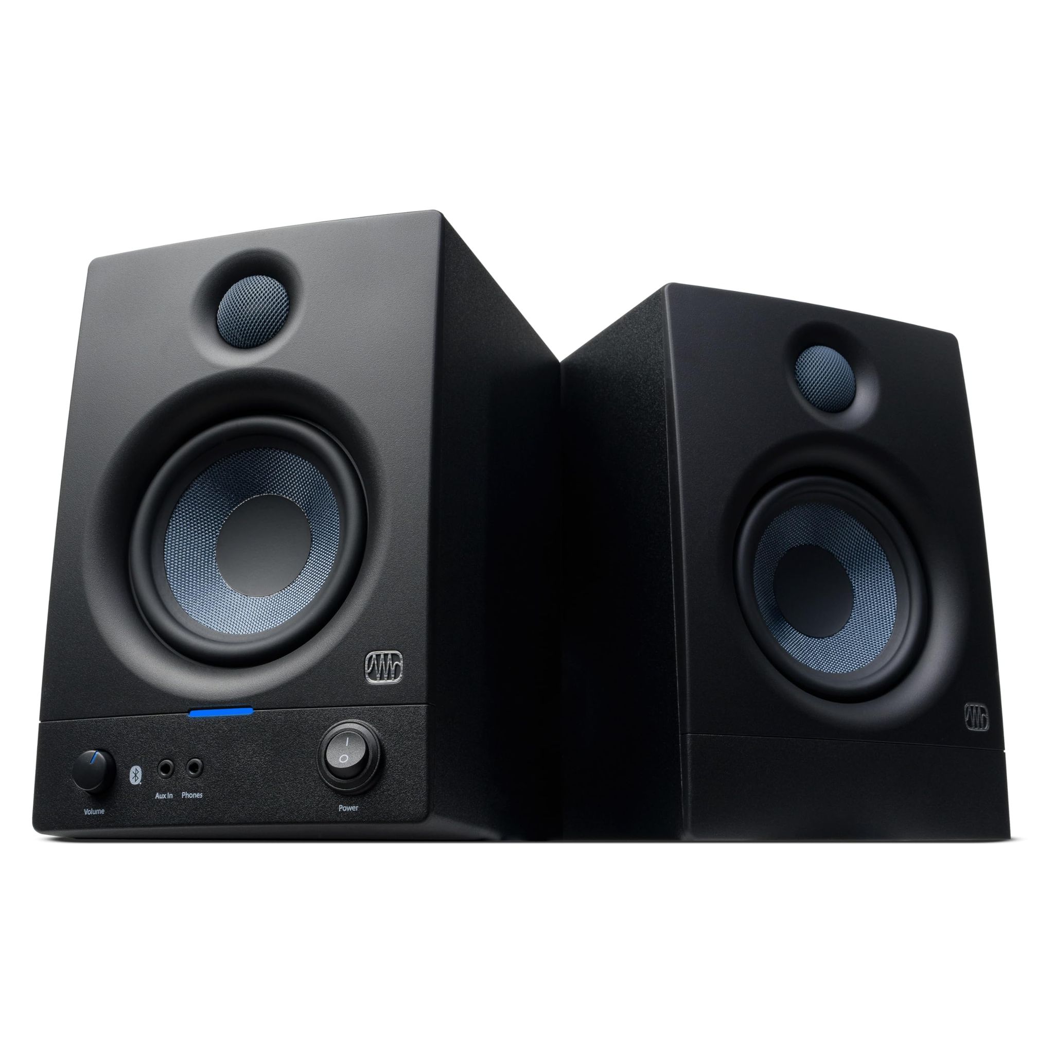PreSonus Eris 4.5BT 2nd Gen Bluetooth Studio Monitors, Pair — 4.5" Powered, Active Monitor Speakers for Near Field Music Production, Audio Mixing & Recording Black / 4.5" (Bluetooth)