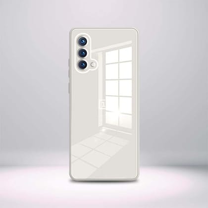 OnePlus Nord CE Aqua Square Tempered Glass Case-White