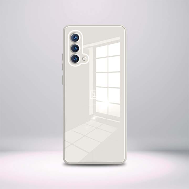 OnePlus Nord CE Aqua Square Tempered Glass Case-White
