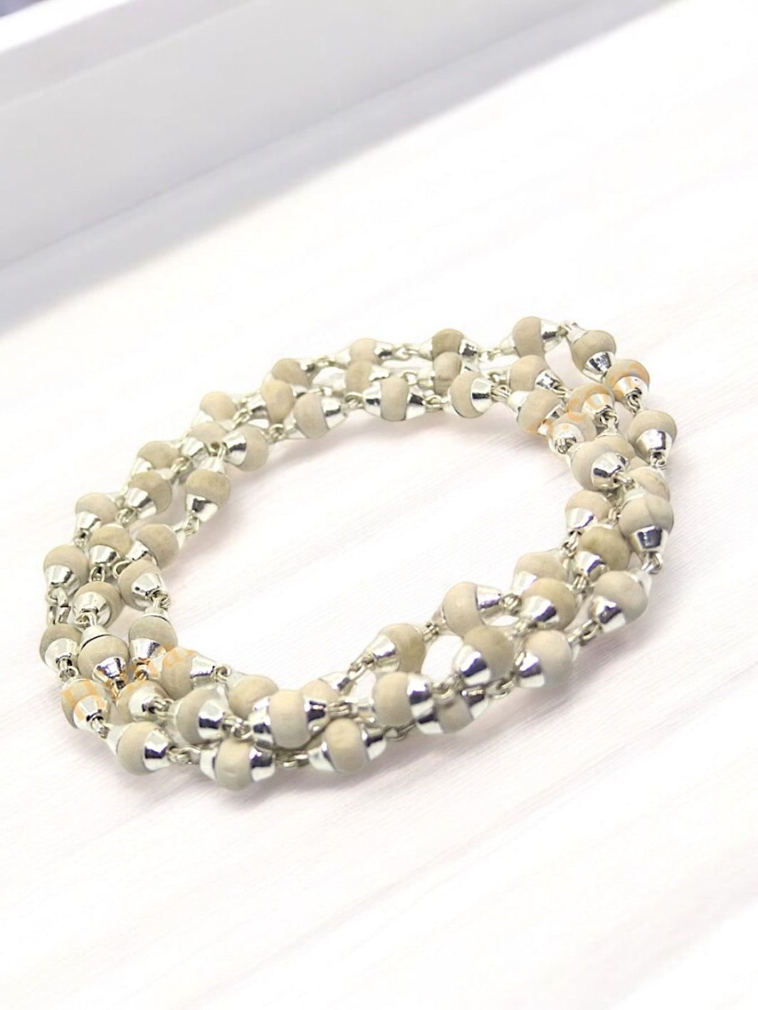 Tulsi Solid beads chain Japp Mala-- 54 +1 beads