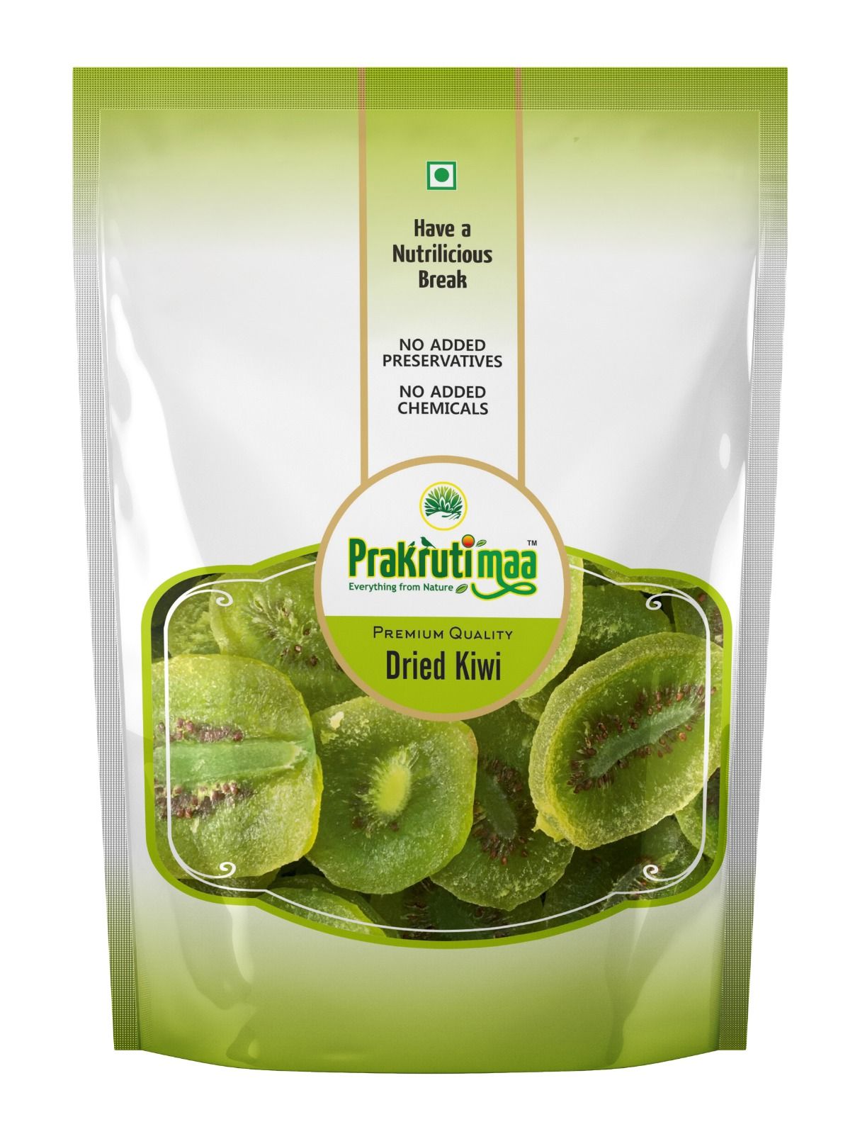 Prakrutimaa Dried Kiwi Slices (250g) | Tangy & Sweet