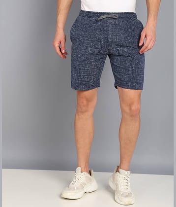 XFOX Navy Blended Men's Shorts ( Pack of 1 )