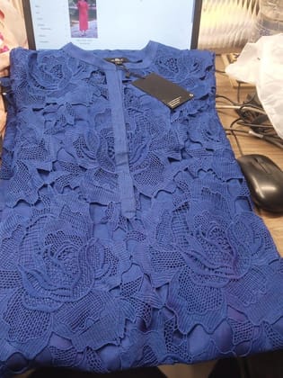 ROYAL BLUE LACE MIDI-L / Royal Blue