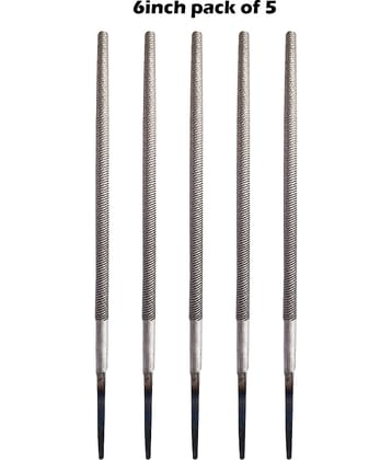 Round Engineer's File Tool 6Inch (125mm) (Pack Of 5) File & Rasp Round