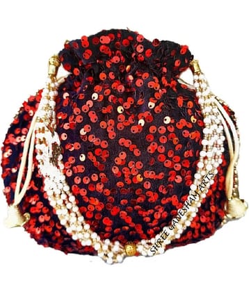 Bulbul Red Velvet Potli