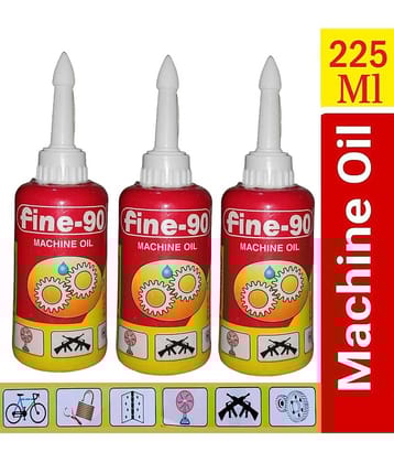 Fine 90® Sewing Oil High Grade Super Fine All purpose Lubricating Oil for use in home, offices, farms, workshops and machines (75ml of each bottles) Pack of 3