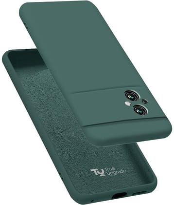 Case Vault Covers - Black Silicon Plain Cases Compatible For Poco M5 ( Pack of 1 )