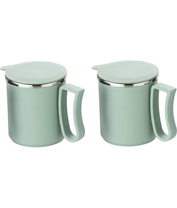 iview kitchenware Tea/Milk/Coffee Mug Solid Steel Coffee Mug 300 mL ( Pack of 1 )