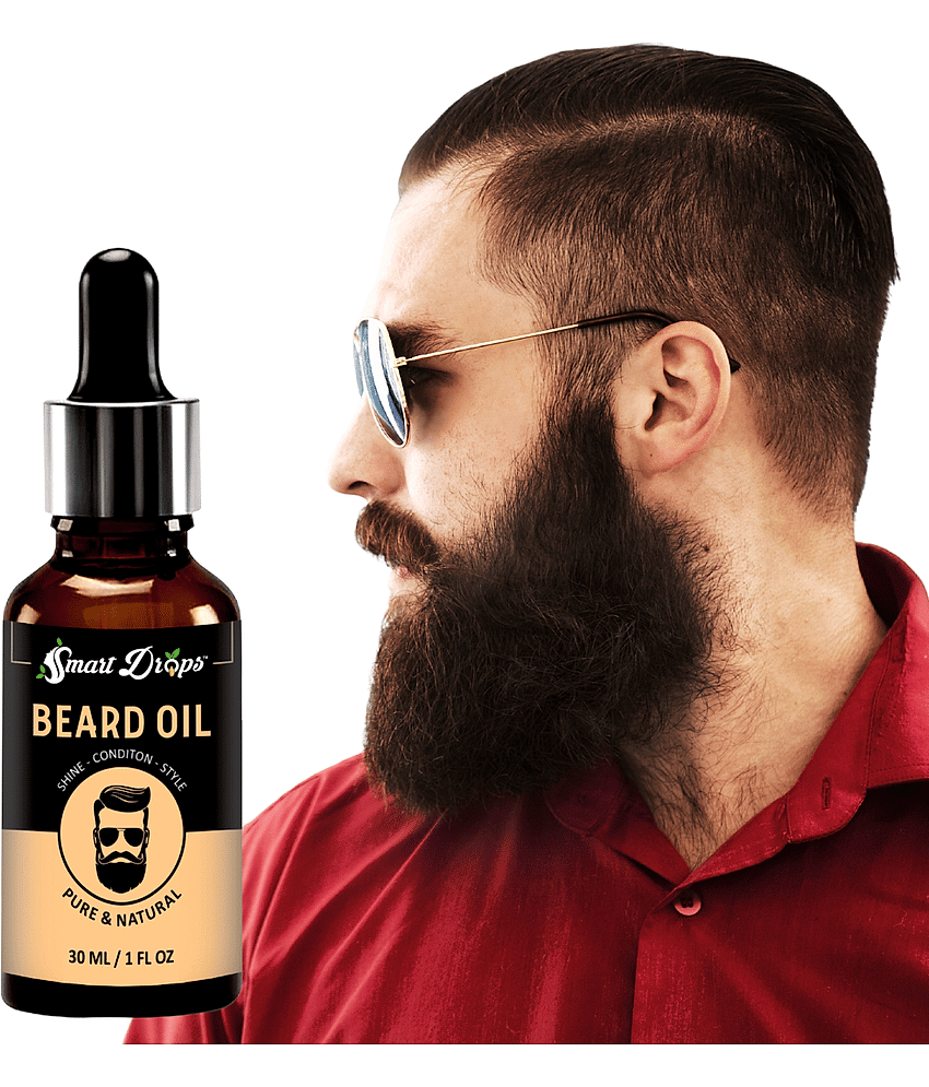 Smartdrops - 30mL Promotes Beard Growth Beard Oil ( Pack of 1 )