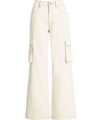 9x denims - Cream Denim Regular Fit Women's Jeans ( Pack of 1 )