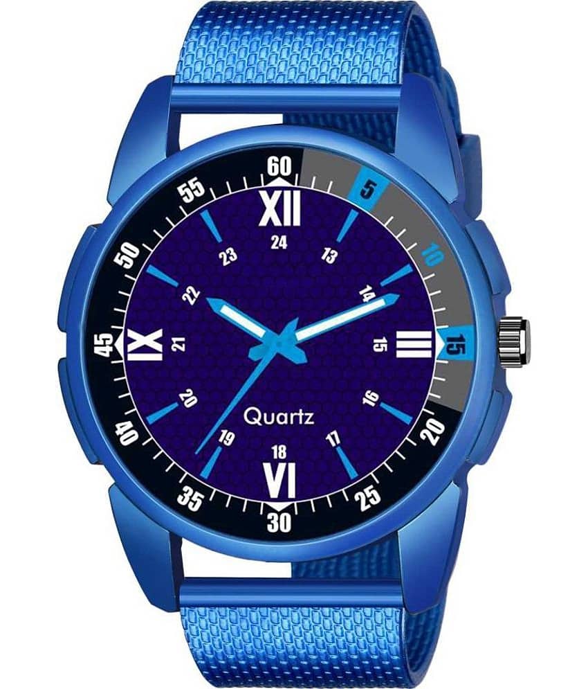 EMPERO - Blue PU Analog Men's Watch