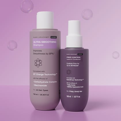 Smoothing Shampoo & Anti-Frizz Leave-In Conditioner Combo Smoothing Shampoo & Anti-Frizz Leave-In Conditioner Combo - Serum (150ml) + Shampoo (250ml) / Combo