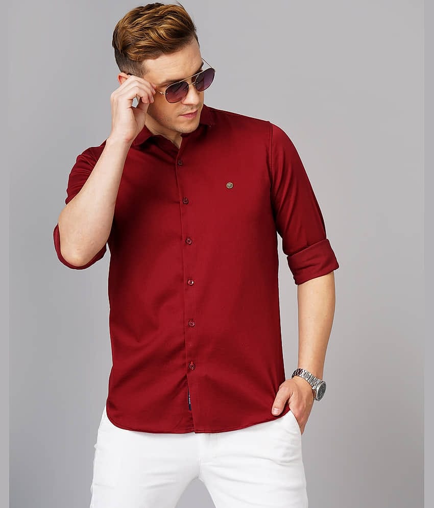 Paul Street - Navy Blue 100% Cotton Slim Fit Men's Casual Shirt ( Pack of 1 )