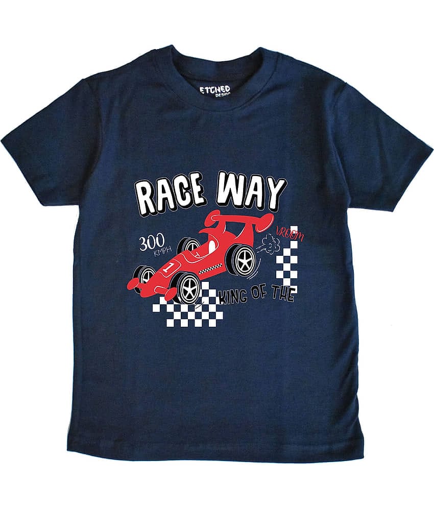 ETCEHD DESIGN Pack of 2 Boys Cotton Polo T-Shirt ( Navy )