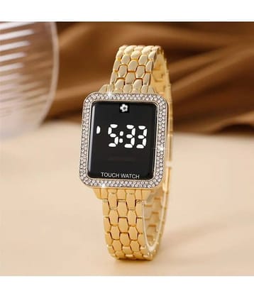 Renaissance Traders Gold Metal Digital Womens Watch