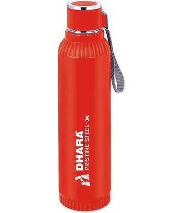 Dhara Stainless Steel Quench Blue Stainless Steel Water Bottle 700 mL ( Set of 1 )