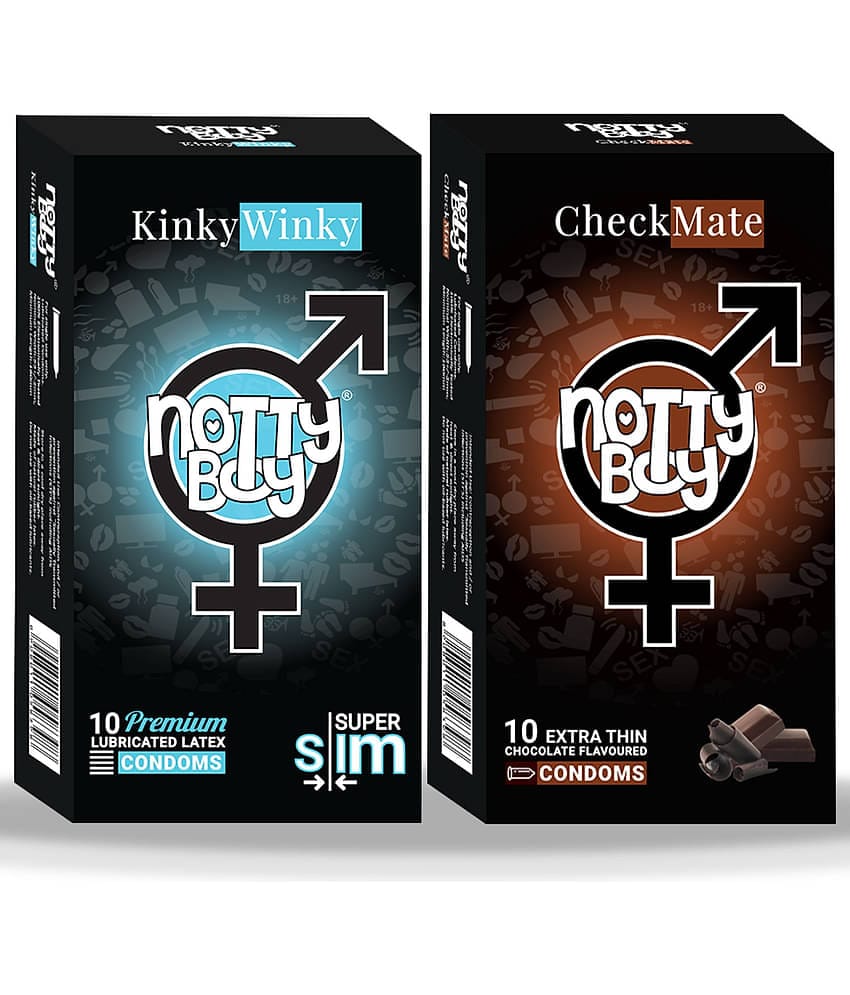 NottyBoy Ultra Thin and Chocolate Flavoured Condoms - 20 Units